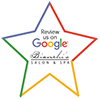 Five gold stars representing Google reviews for the Clinton Township salon