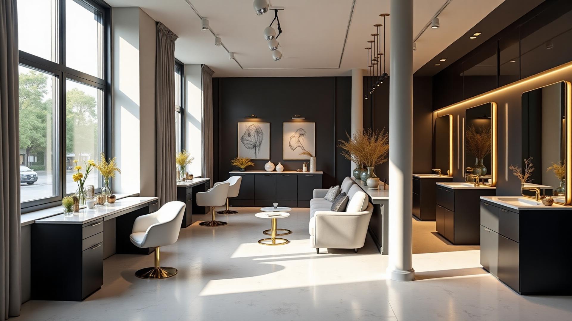 Luxury salon interior